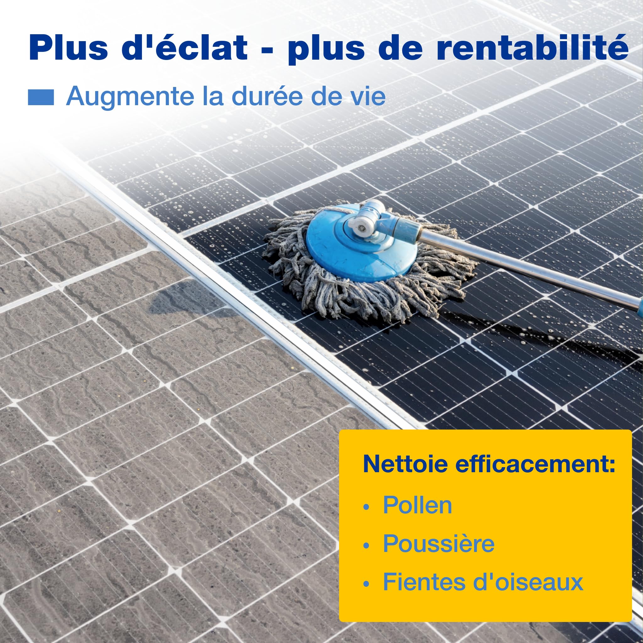 bio-chem Nettoyant solaire et photovoltaïque 3L | Diluable jusqu'à 1:20 - efficace en profondeur et ménageant les matériaux - Made in Germany