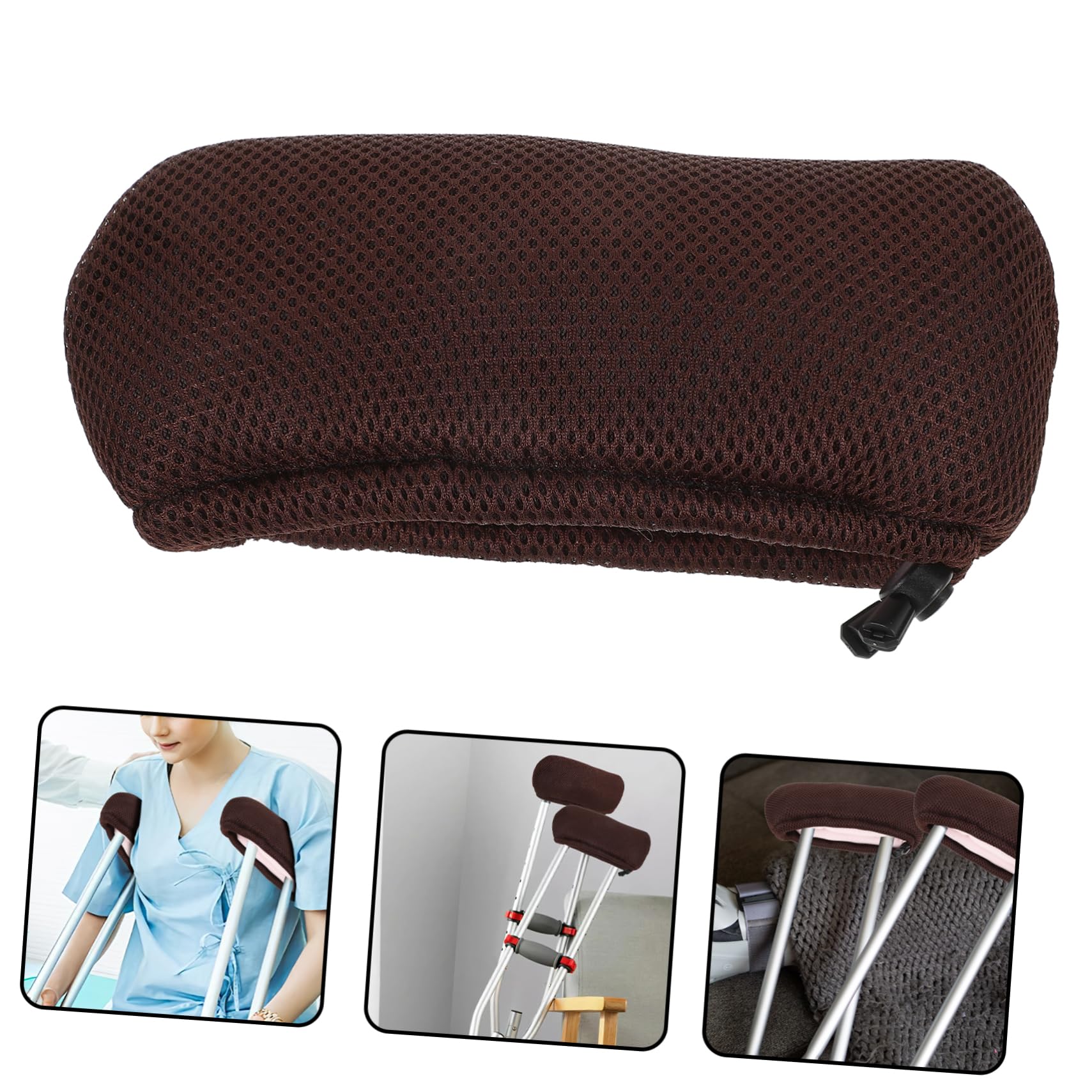 1par Cubiertas Reemplazables Para Muletas Almohadillas Resistentes Al Desgaste Fundas Confortables Para Axilas De Transpirable