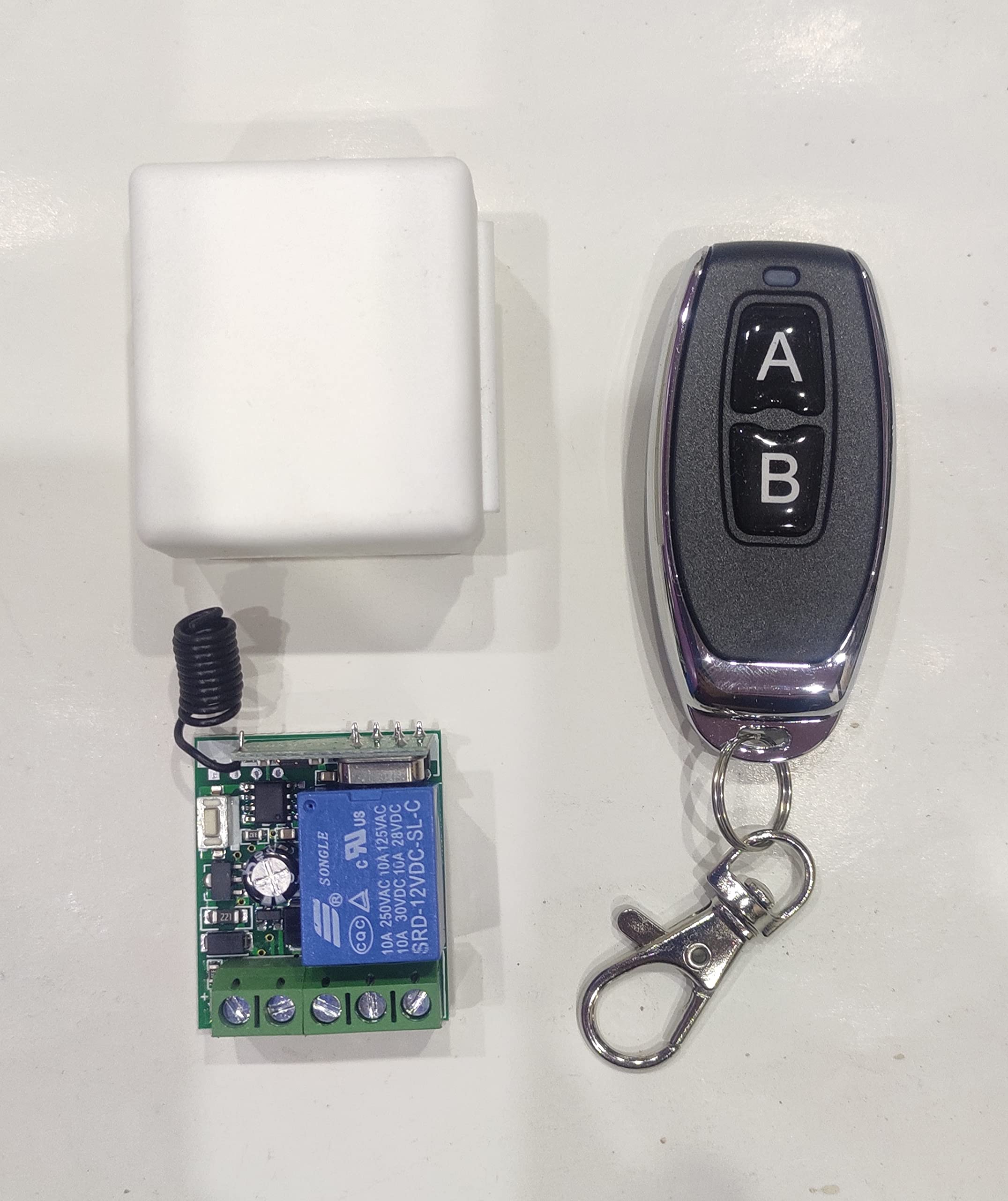 JKPlus 433Mhz Universal Wireless Remote Control Switch DC 12V 1CH RF Relay Receiver Module with Transmitters EV1527 Learning Code Remote Switch (1 Receiver and 1 L-U Remote) (B09PKRPNXB) Amazon Price History, Amazon Price Tracker