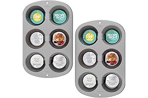Wilton Recipe Right Non-Stick 6 Cup Jumbo Cupcake Pan