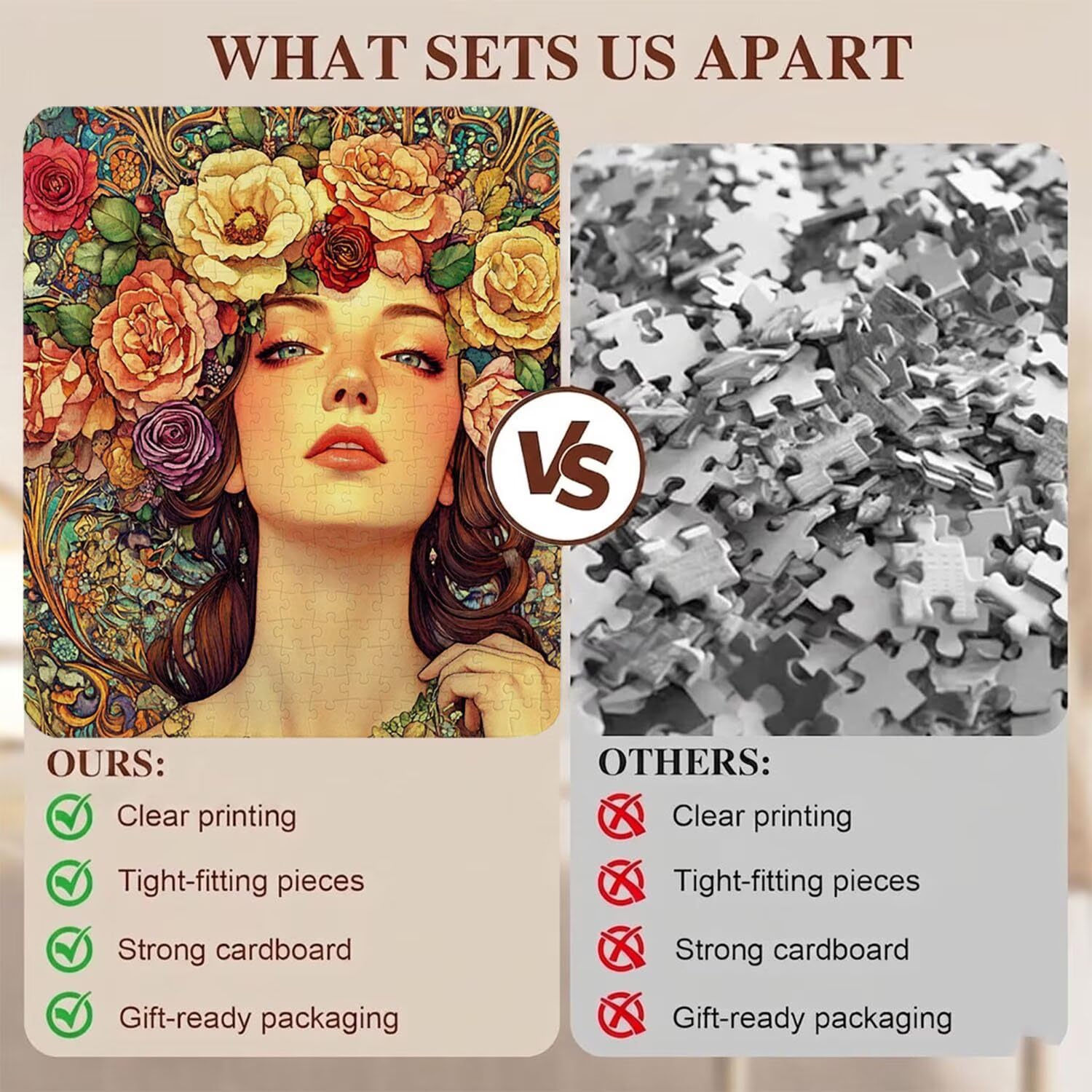 Bellezza pianta Puzzle 2000 Pezzi per Adulti, Puzzle in Legno - Collezione Classica con Poster Incluso -Sfida di Concentrazione e Passatempo Antistress, Gioco Educativo per Famiglia, 99 x 70 cm f0-763