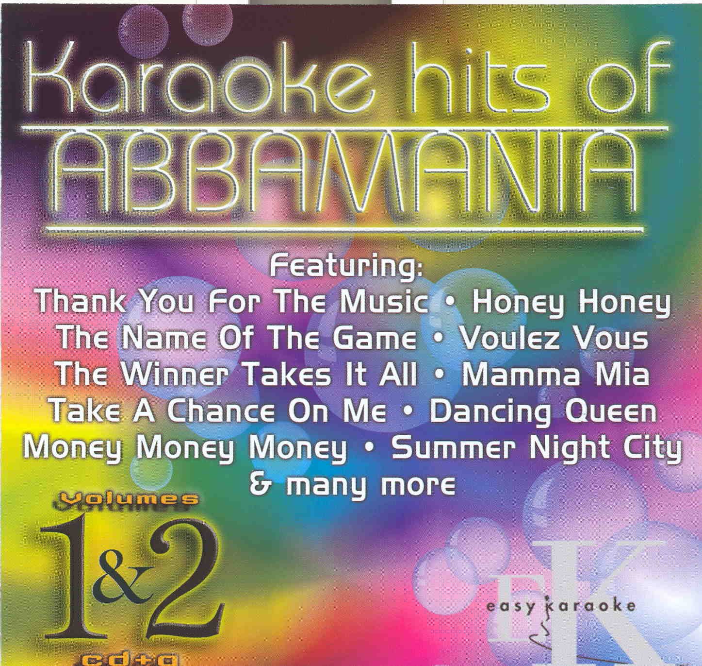 CD+G - Easy Karaoke 2 x Disc set - Abbamania Vol 1 & 2 in the style of the original artist