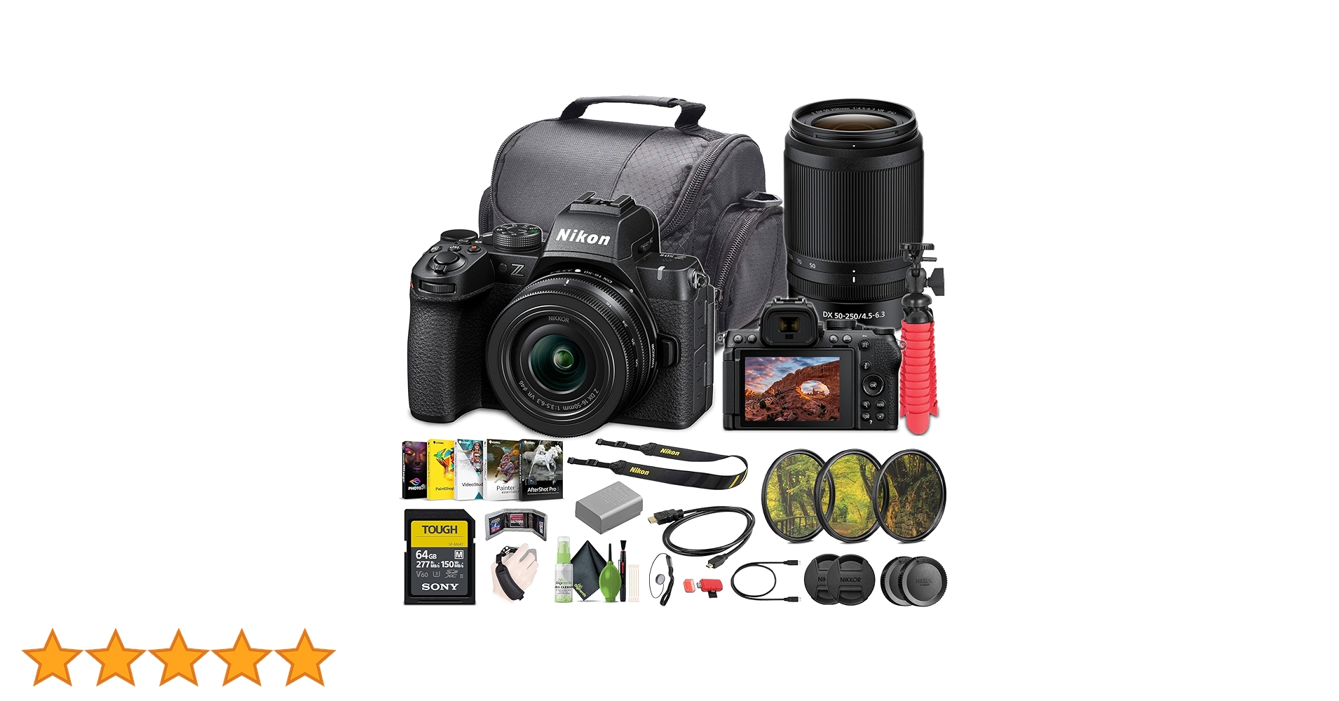 Nikon z50Ⅱ DX 16-50 kit (その他付属品付) NIKKOR Z ニコン Z50II ダブルズームキット『納期2〜3週間程度