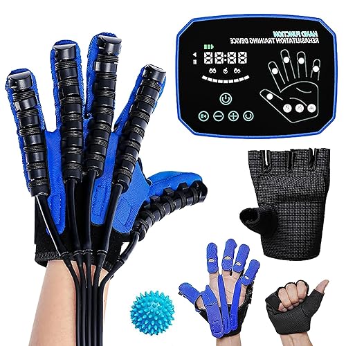 XUETAO Guantes de robot de rehabilitación entrenamiento de dedos férula de mano ortesis de dedos férula de mano funcional alivio a largo plazo