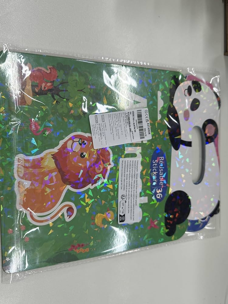 Benresive Reusable Sticker Book For Toddlers 2-4 Years, Fun Travel Stickers For