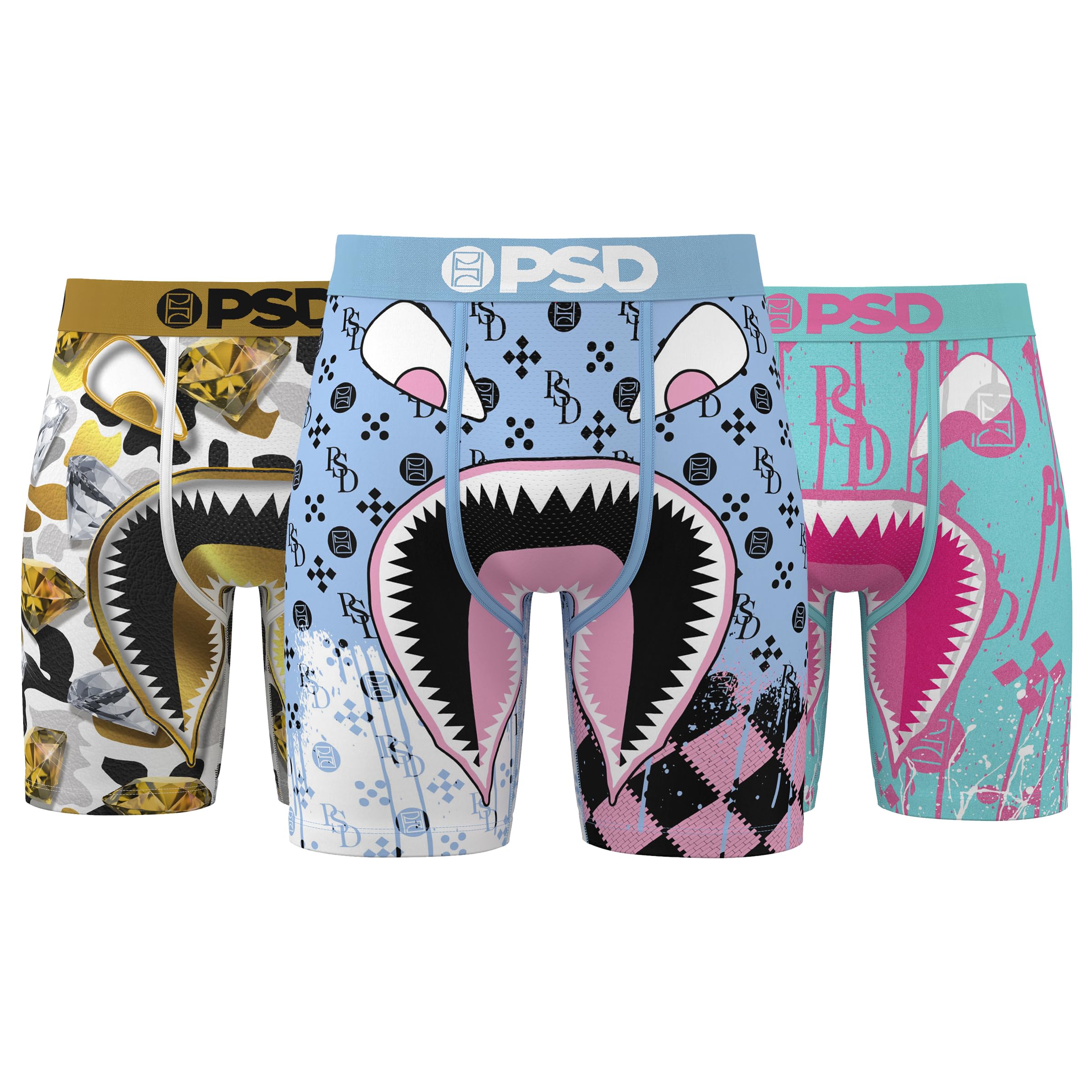 Underwear Mens Boxer Briefs - Warface Luxury, Standard Length Pack & Singles, Soft & Breathable Boxer Briefs for Men