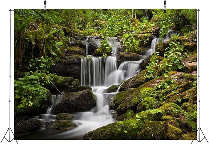 Fondo Fotográfico BELECO Selva Tropical 9x6ft Agua miniatura 4