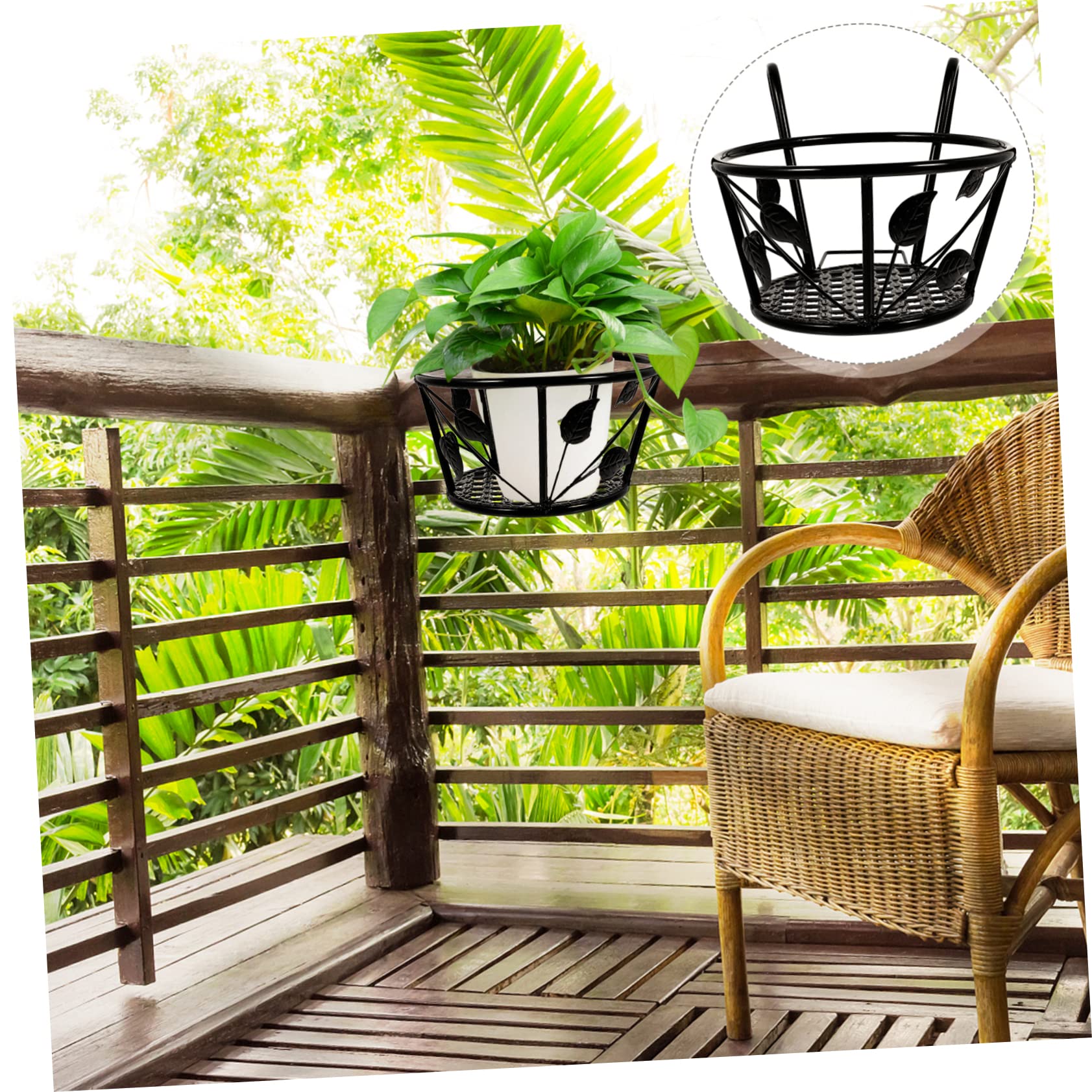 Ibasenice 1 Support De Fleurs à Suspendre Pour L'extérieur