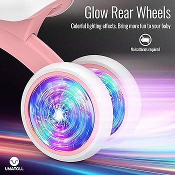 Amazon.com: Umatoll Colorful Lighting Baby Balance Bike Toys