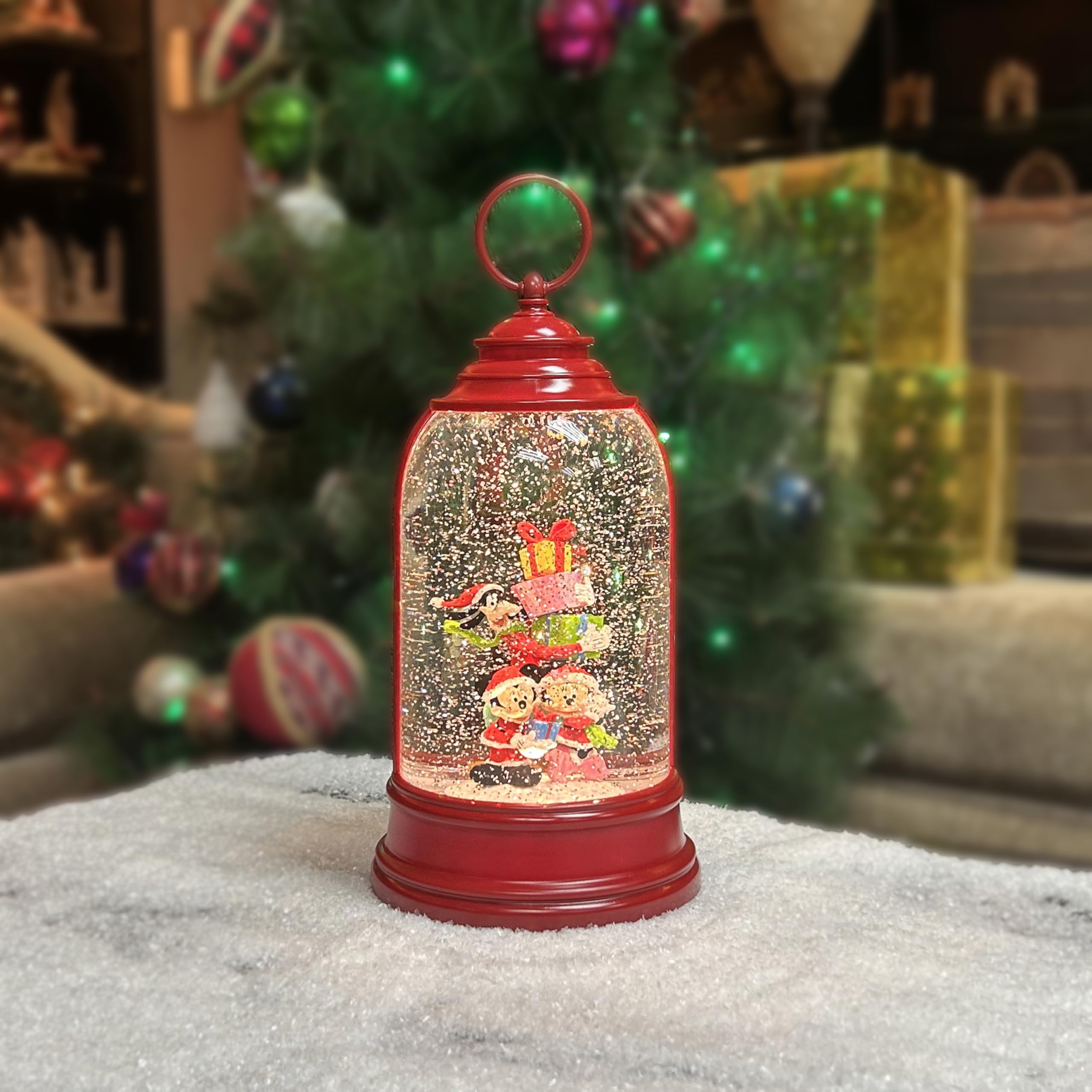 ディズニー ランタン型 スノードーム Amazon｜Moments In Time 12.3インチ H ディズニー クリスマス