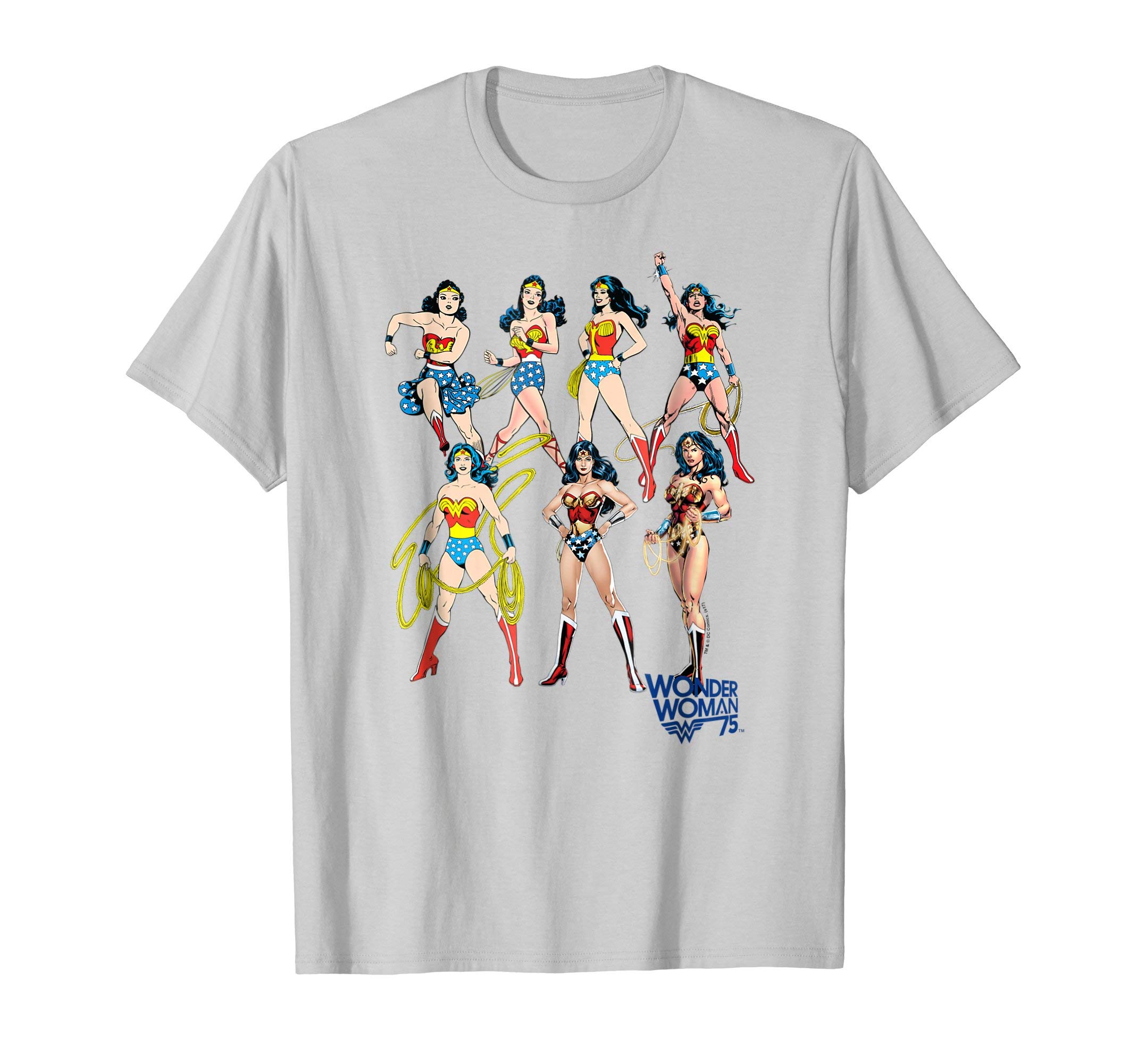 DC ComicsWonder Woman Decades Later T-ShirtOEKO-TEX STANDARD 100