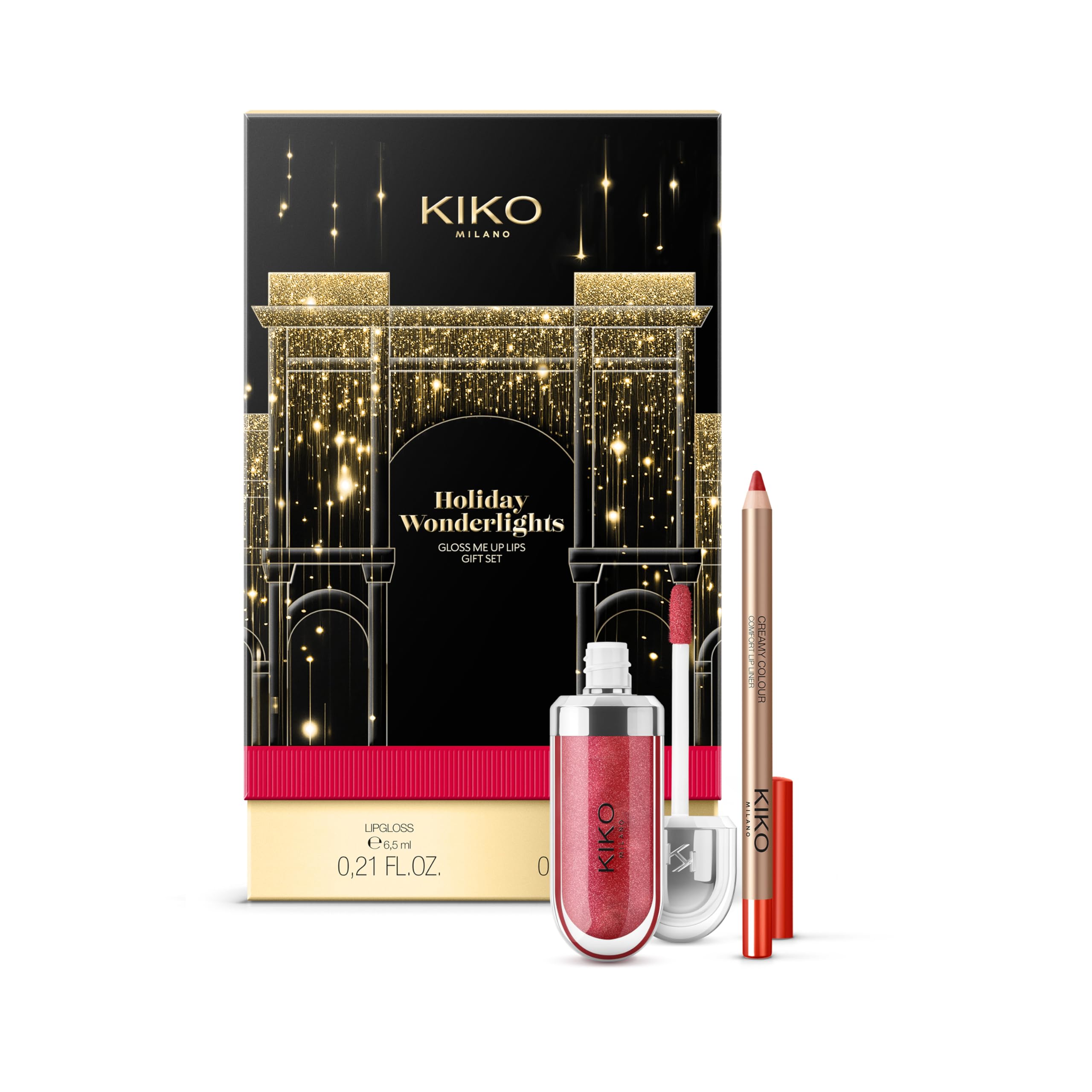KIKO Milano Holiday Wonderlights Gloss Me Up Lips Gift Set 3, Lip