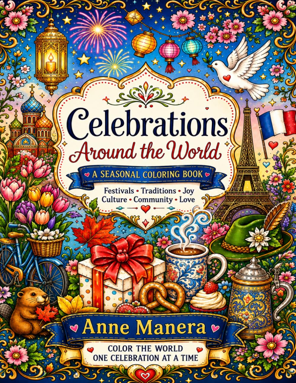 Celebrations Around the World A Seasonal Coloring Book