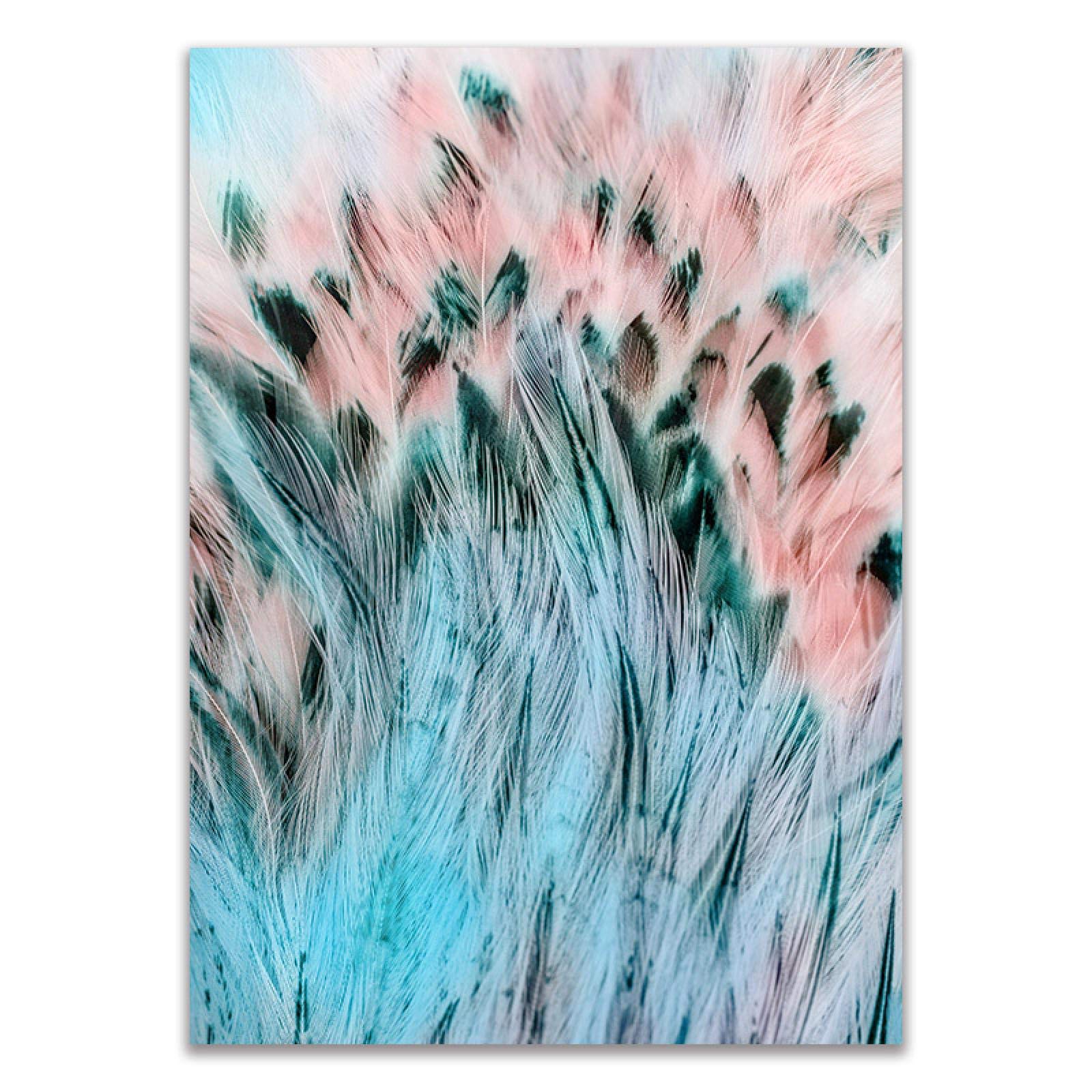 Abstrakcyjna moda pióra sztuka ścienna płótno malarstwo wydruki luksusowe obrazy do salonu sypialni nowoczesna dekoracja domu 50 x 70 cm x 3 bez ramy