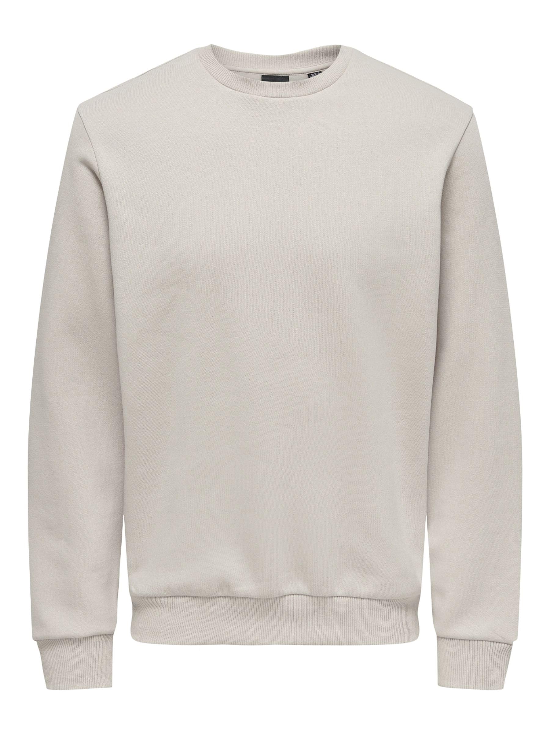 Men's O&S Classic Sweatshirt Regular Fit Long Sleeve Jumper Sweater Top Hoodie-Less ONSCERES
