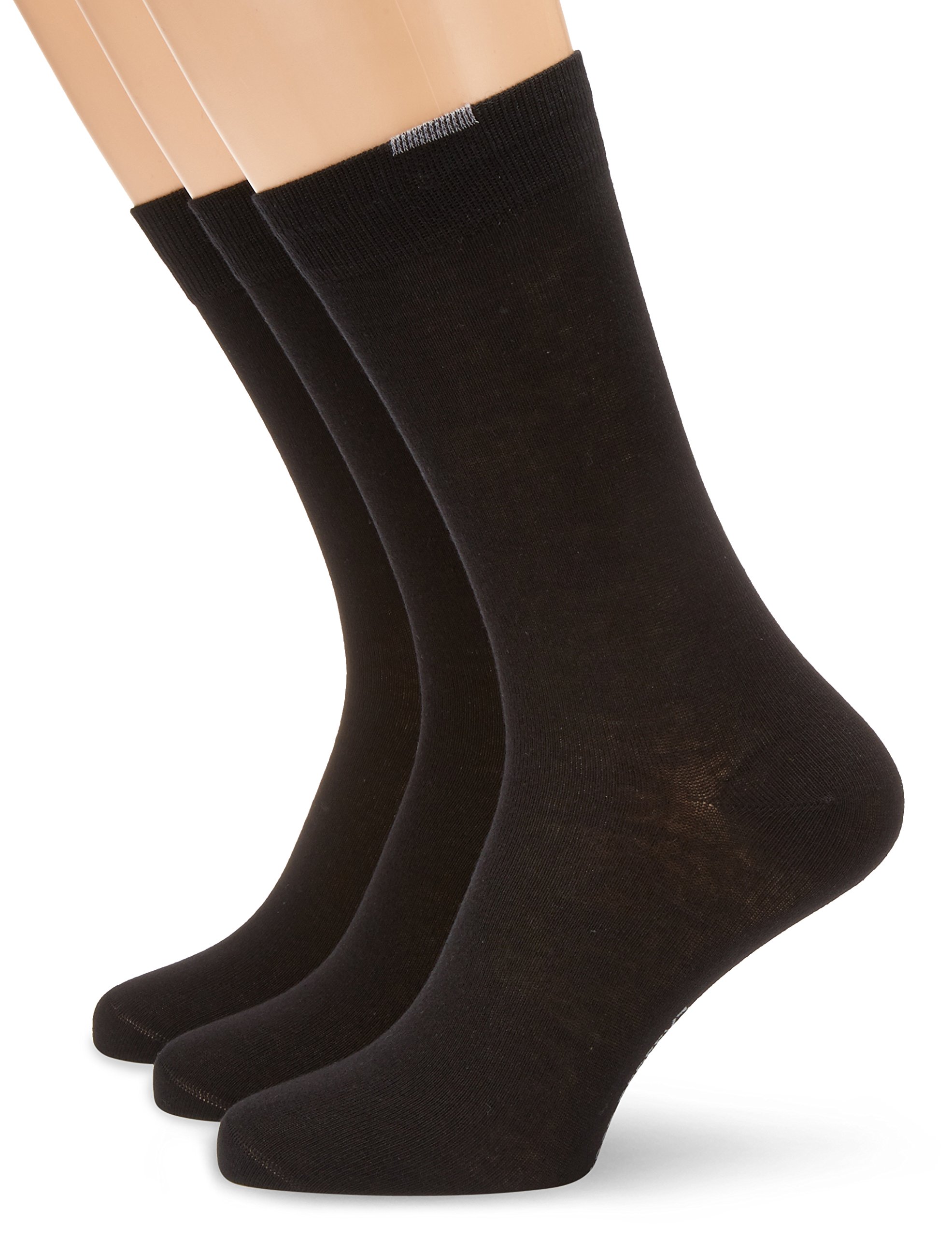 Nur Die 3er Pack Passt Perfekt Socken Unisex aus Baumwolle atmungsaktiv weich Basic Druckfreie Spitze, Mittelhoher Schaft für Büro & Freizeit Damen Herren