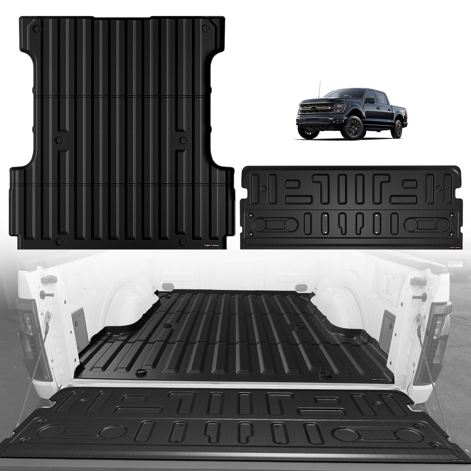Photo 1 of TripleAliners Bed Mat (5.5FT) & Tailgate Mat (Standard) for 2024-2026 F150