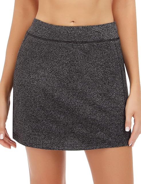 iClosam Women's Athletic Active Skort Skirt Sports Performance Skirt Built-in Shorts Lightweight Skirt for Golf Tennis Running Workout
