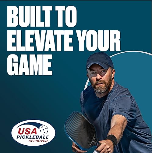 Miniatura 7 de PRO-SPIN Paletas de pickleball de fibra de carbono, juego de 2 con bolas para interiores y exteriores, bolsa o 1 paquete con cubierta, regalo