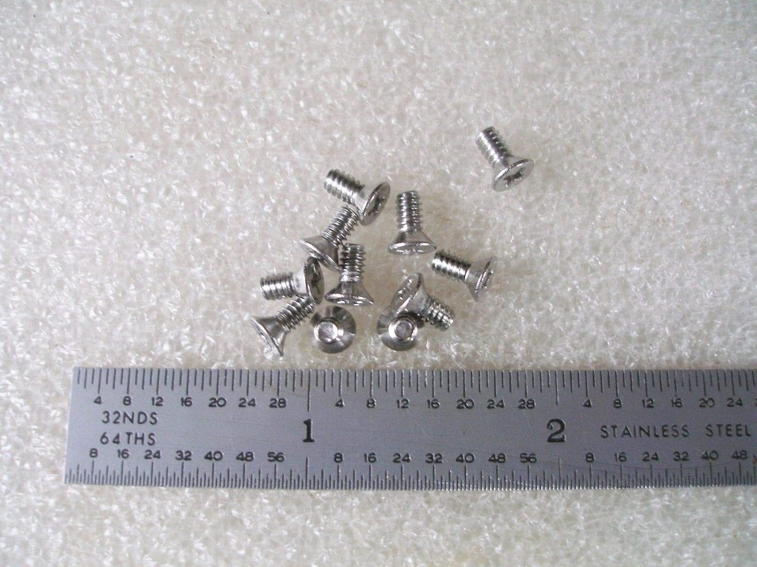 4-40 X 1/4 SCREW FLAT HEAD 82 deg PHILLIPS STAINLESS STEEL - 100 PCS Screws Kit Set