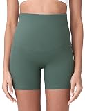 POSHDIVAH Pantalones cortos de motociclista para maternidad con bolsillos