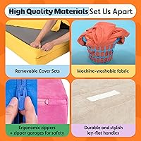 Vista 6 de Nugget - El sofá de juego original para niños - Sofá modular de espuma infantil para sala de juegos, imaginación y juego creativo de extremos Bambú