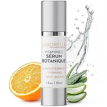 Vitamin C Serum for Face with Vitamin E & Ferulic Acid Dark Spot Corrector & Brightening Serum with Plant Stem Cell Extract & Hyaluronic Acid, Gentle for Sensitive Skin (1 fl oz)