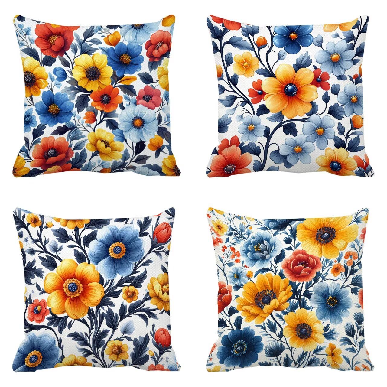 Coussin canape fleurs pour embellir votre terrasse et salon de jardin