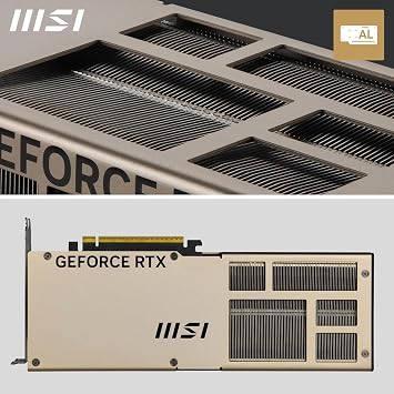 MSI NVIDIA GeForce RTX 5070 12G Inspire 3X OC 192 bit GDDR7 Game Graphics Card, Frequency Increase Up to 2557 MHz, PCIe Gen 5, DLSS 4, DP 2.1 x 3, HDMI 2.1 x 1, SFF Ready