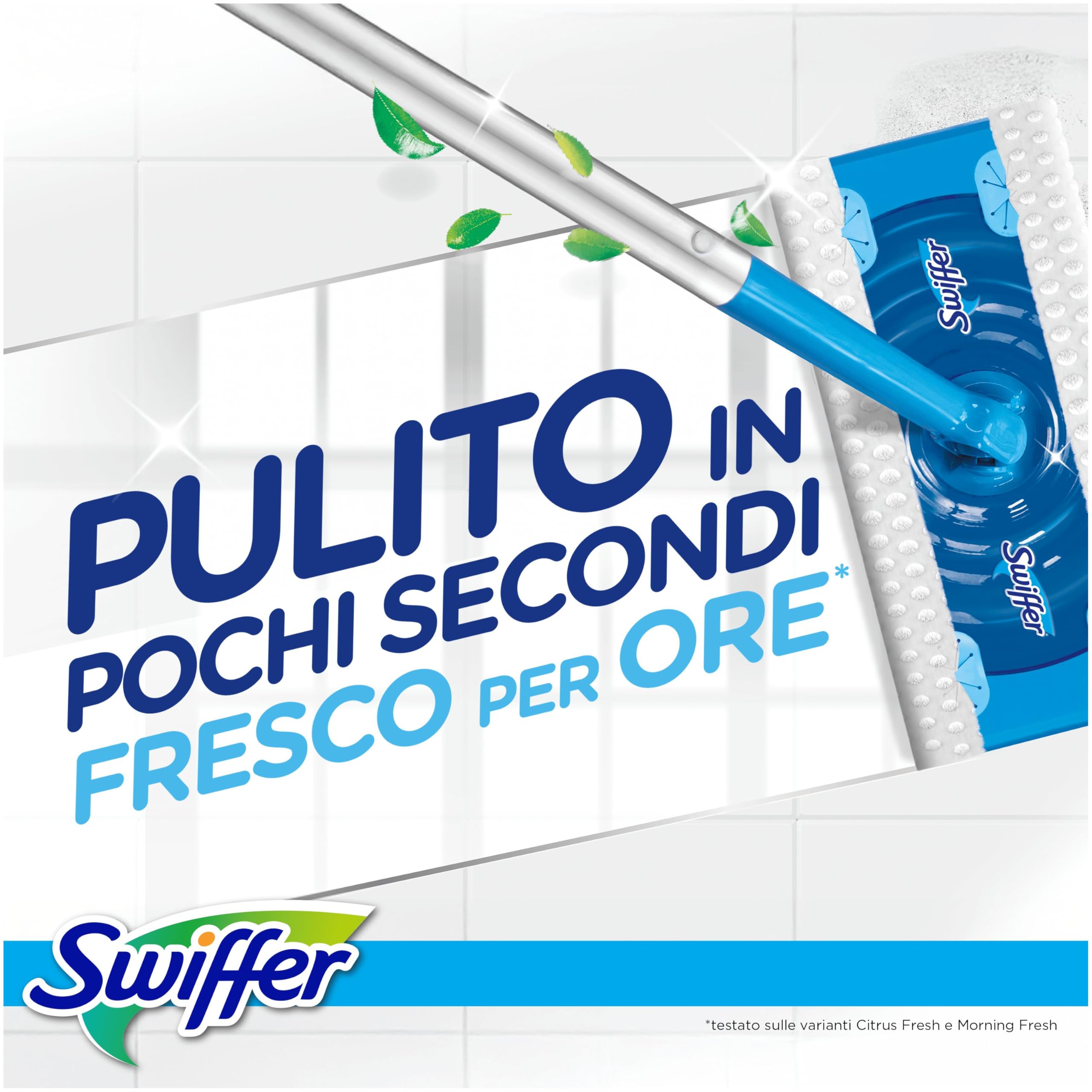 Swiffer Panni Umidi Lavapavimenti, 6x24 Pezzi, Freschezza Mattutina. | Pulizia semplice i rapida