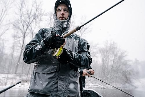 Miniatura 4 de Whitewater Great Lakes - Chaqueta de pesca impermeable y resistente al viento con nailon Ripstop