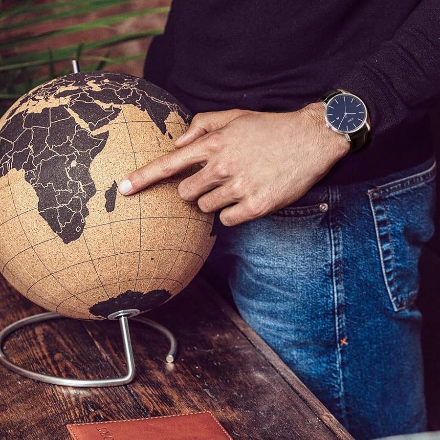 2023 Nuovo Arrivo SINOBI Orologio Da Uomo In Pelle Marrone Orologio Da Polso Da Uomo