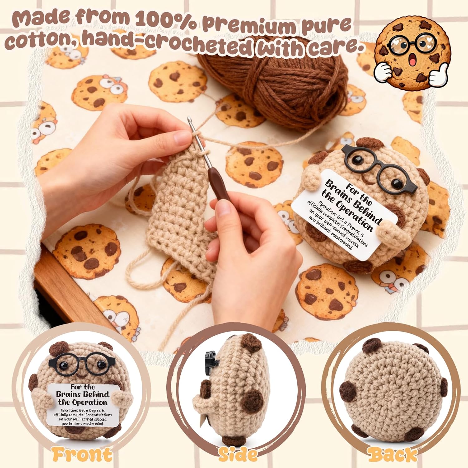 Geek Graduation Gifts for Men, Engineers - Funny "Brains Behind The Operation" Mastermind Keepsake - Nerd Computer Science Grad & Brainy Desk Decor