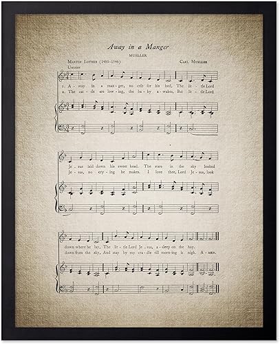 Miniatura 28 de Poster Master Póster de Noche Silenciosa – Impresión de partituras de canciones de Navidad – Arte de Partitura Musical – Regalo navideño para él,