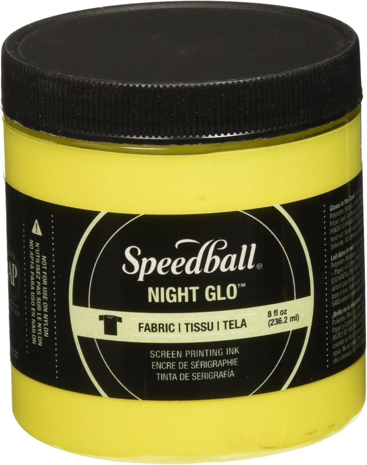 Speedball 047522 Night Glo Screen Printing Ink, 8 fl. oz., Green