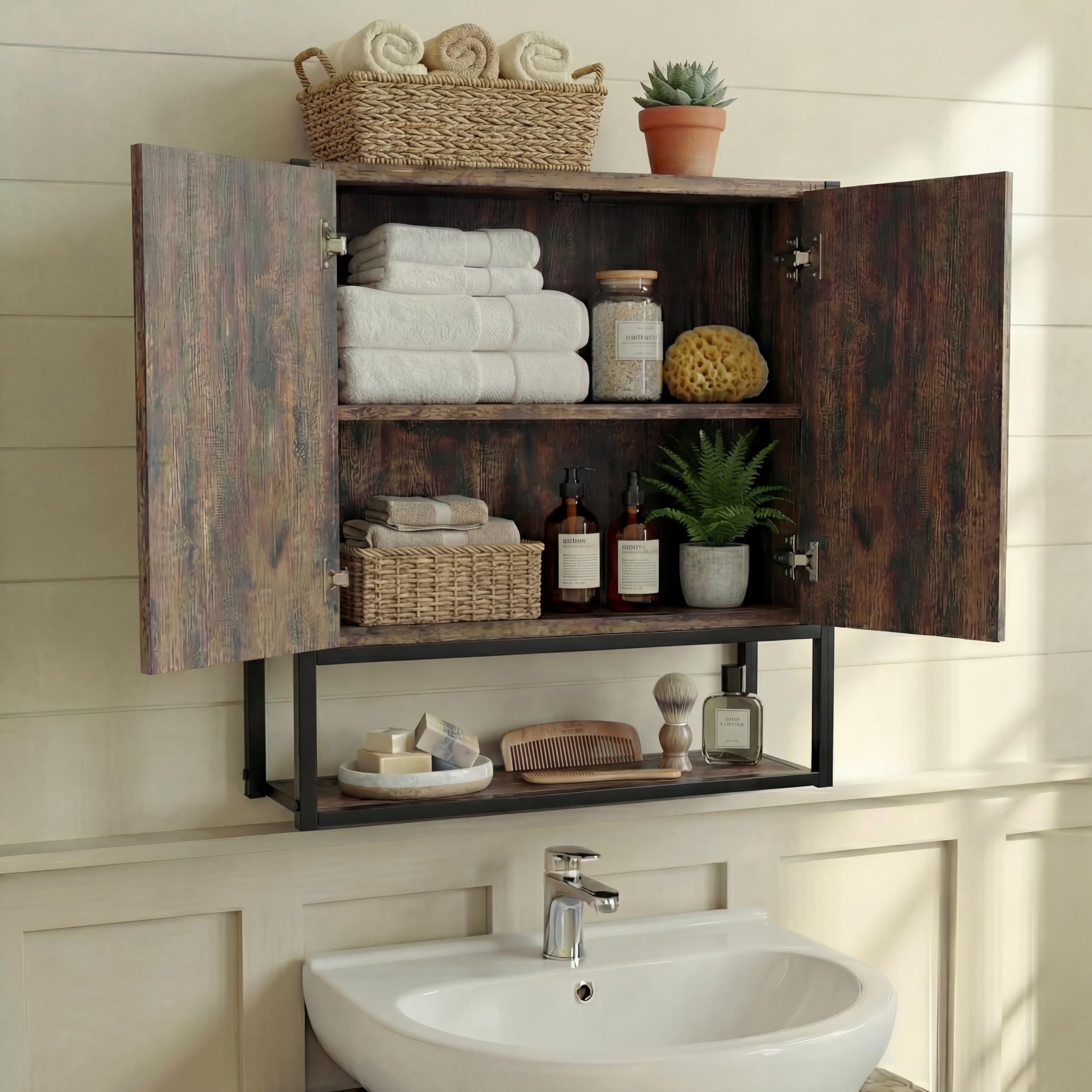 Bath Vida Armario con espejo de 2 puertas (FSC 100%)