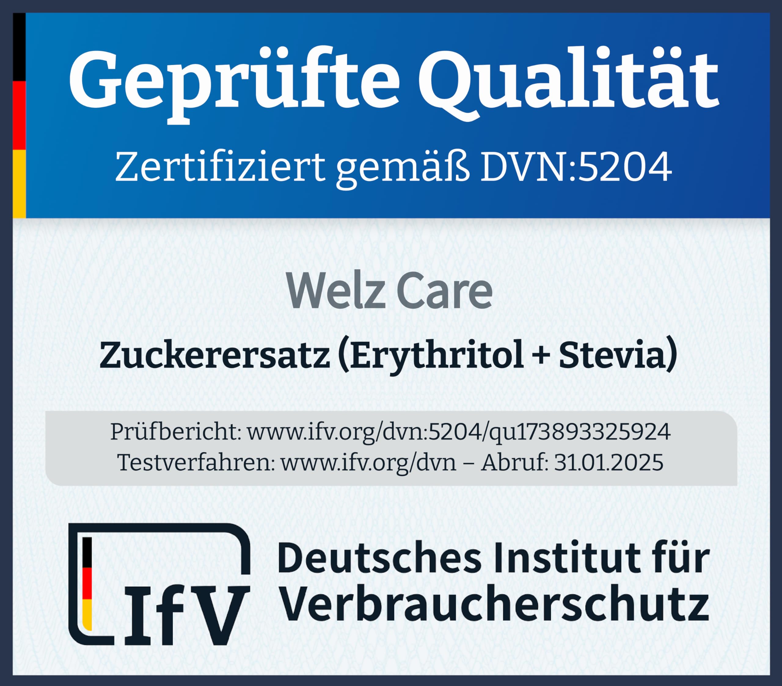 SweetCare statt Kristallzucker – Zuckerersatz – Vegan – mit Erythritol und Stevia – Made in EU - 1 x 1Kg
