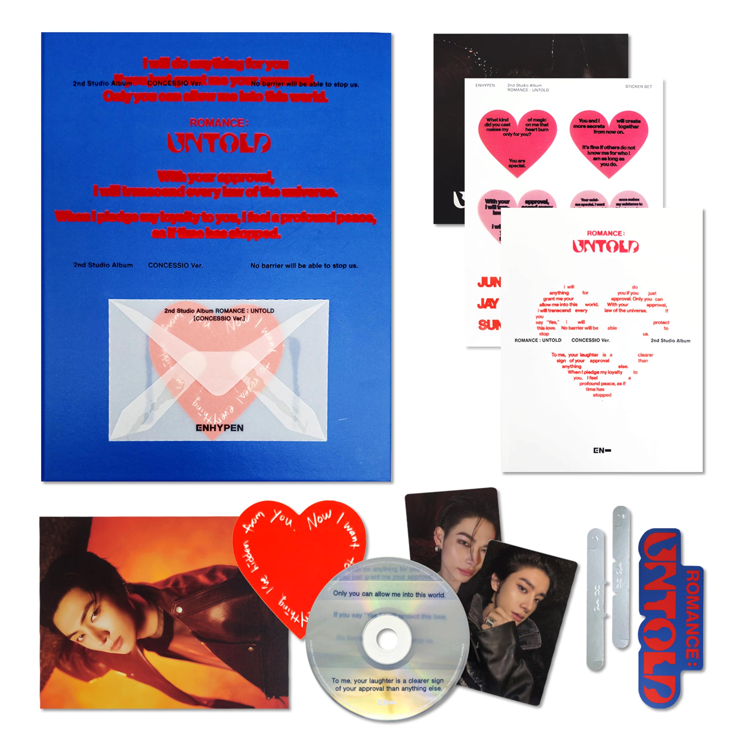 ENHYPEN - DARK BLOOD [NEW Version] The 4th Mini Album CD-R Photobook Photocard Message Photocard - View #11