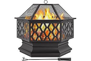 Yaheetech 28in Fire Pit: Transform Your Outdoor Space into a Blazing Oasis