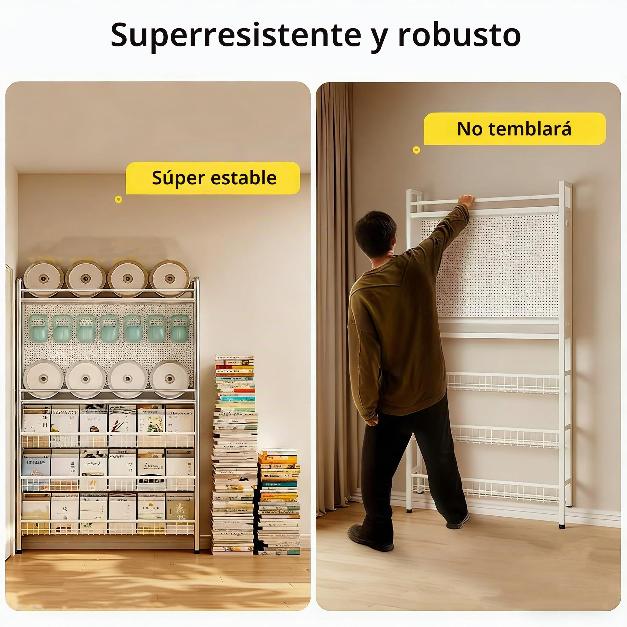 Estantería de 5 niveles detrás de la puerta – Estantería de metal con organizador de almacenamiento, estantería de pared para juguetes y libros, ahorro de espacio, estantería estrecha para estudios