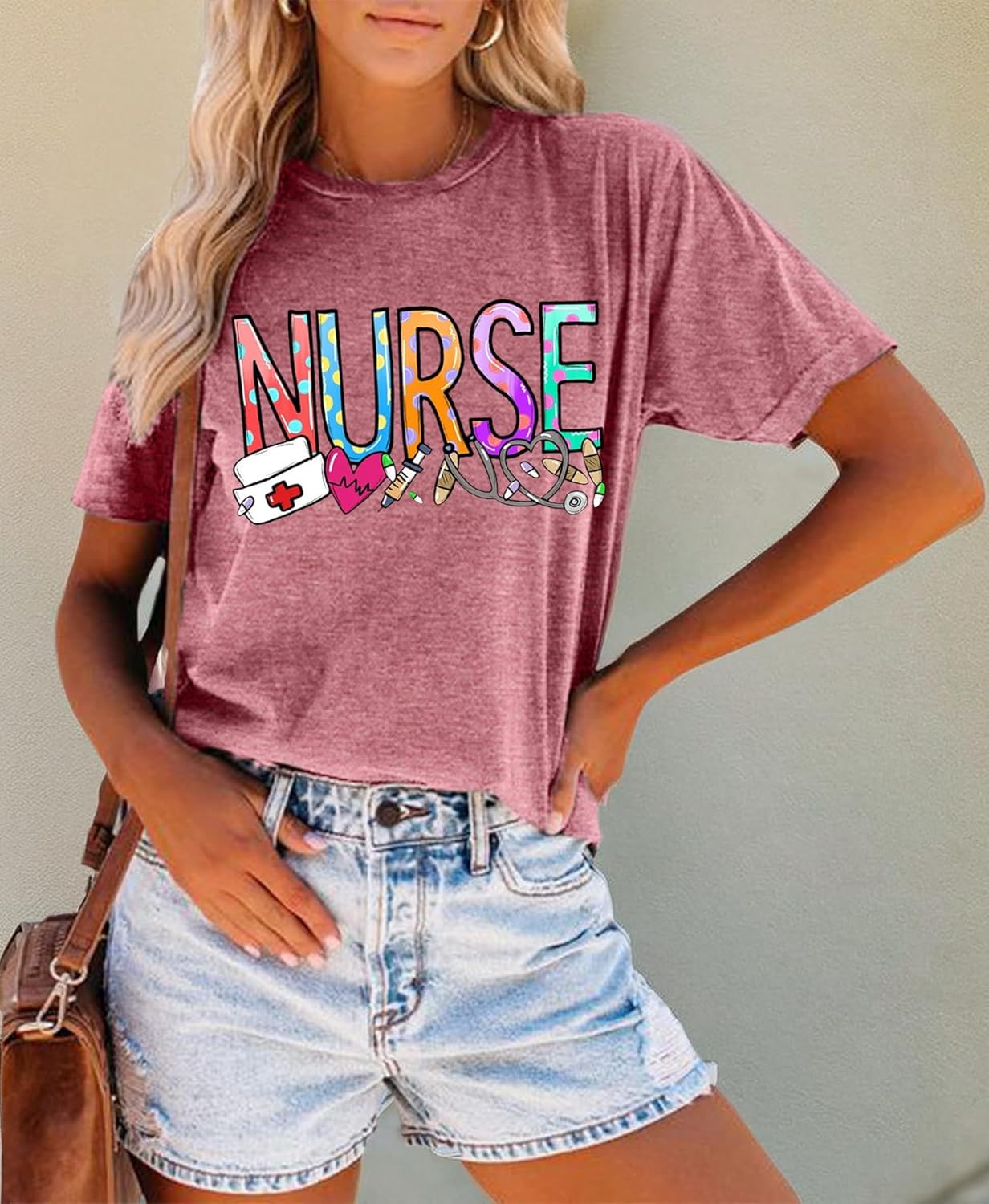 Nurse Shirt Women Nursing Student T-Shirt School Nurse Gift Casual Short Sleeve Inspirational Tee Tops - Image 7