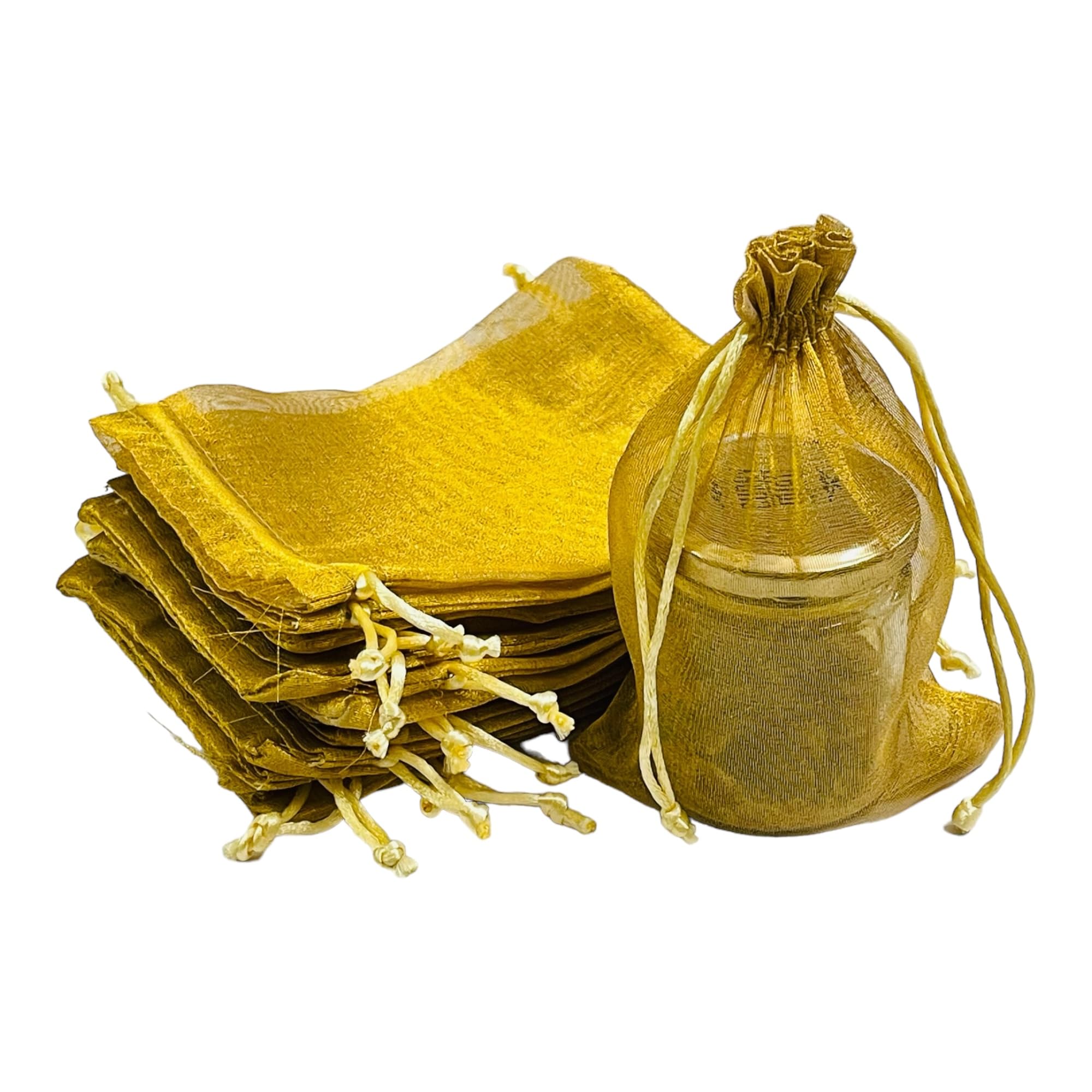 moira Women's Small Potli Gift Bags Tissue Silk (18 cm X 12 cm) Pack of 25-picture-32
