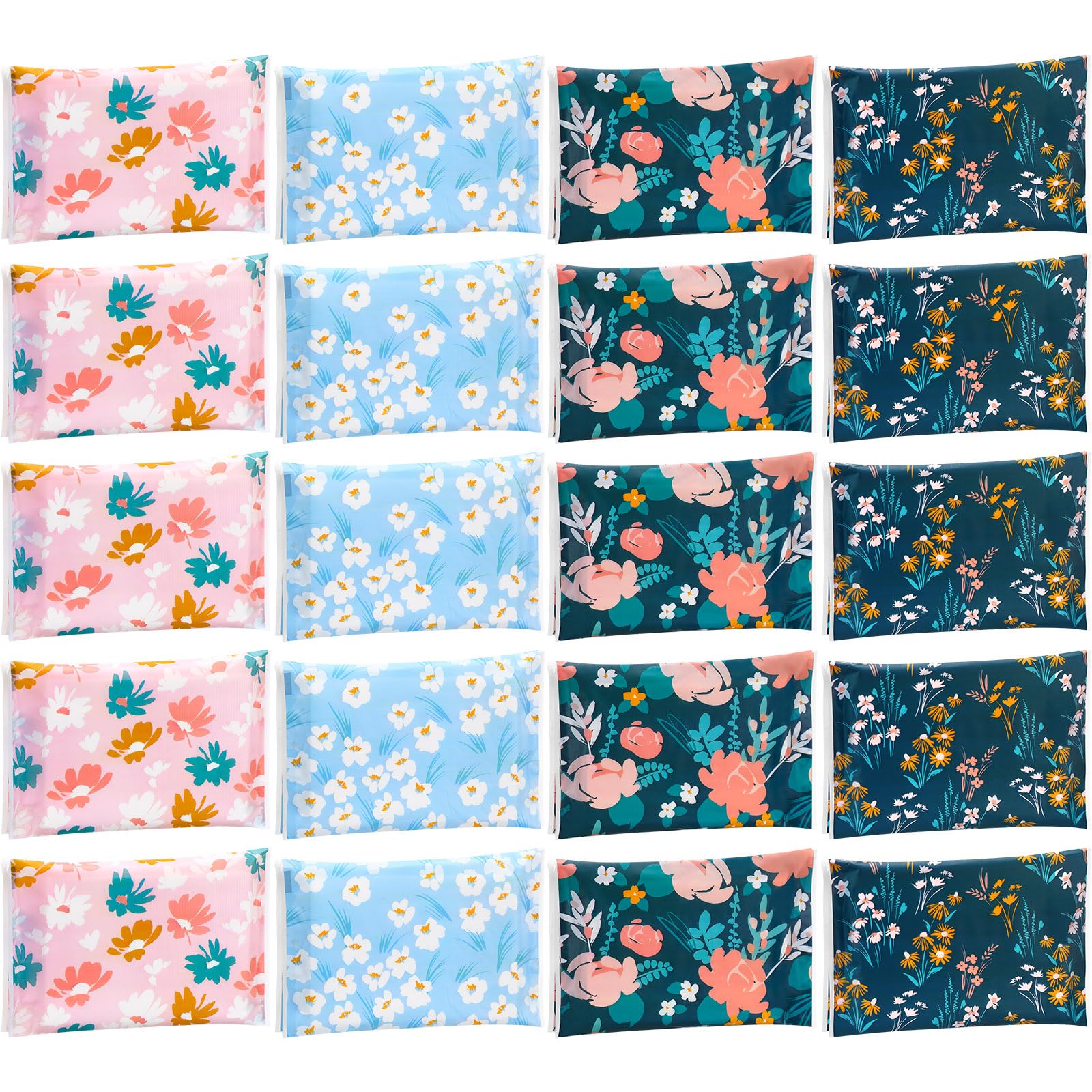 PerKoop 100 Pack Pocket Tissues Travel Slim Packs Small Facial Tissues Wallet Size Toilet Paper for Travel Guest Wedding Supplies, 4 Styles(Country