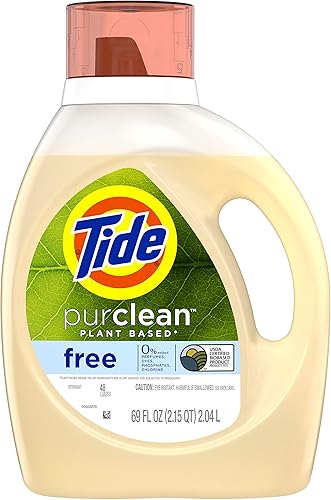 Miniatura 1 de Tide Purclean Detergente líquido para la colada a base de plantas sin perfume 69 fl oz 48 cargas