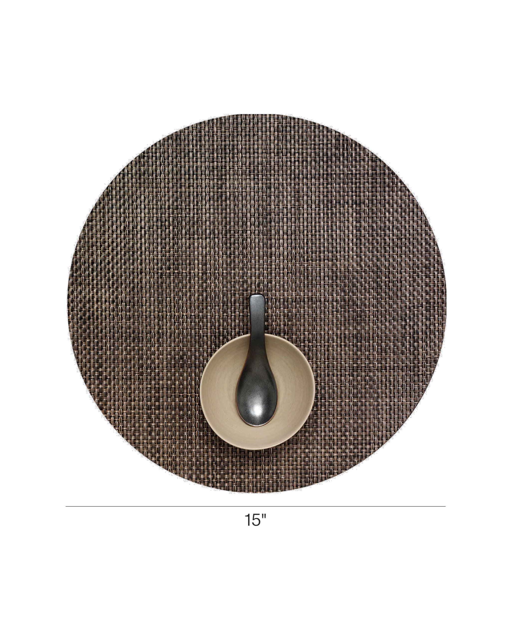 Amazon.com: Chilewich Basketweave Placemats, Round Woven Placemats
