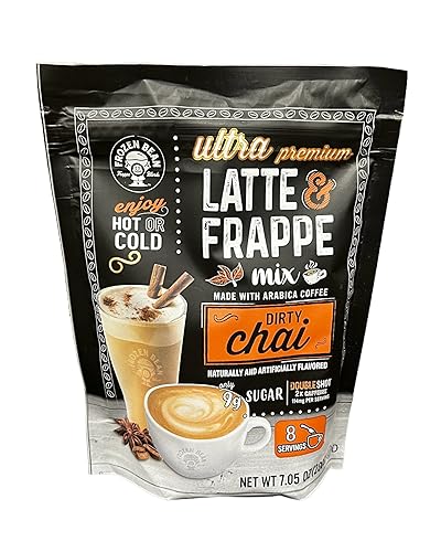 The Frozen Bean Mezcla de té de burbujas, mezcla instantánea de Boba y té de leche en polvo, perfecta para tu kit de té Boba instantáneo (chai seco