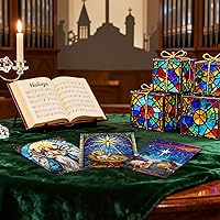 Vista 55 de Nuanchu 80 tarjetas postales de Navidad vintage de 4 x 6 pulgadas, tarjetas de felicitación de Papá Noel, tarjetas de Navidad retro, reimpresión