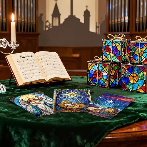 Miniatura 55 de Nuanchu 80 tarjetas postales de Navidad vintage de 4 x 6 pulgadas, tarjetas de felicitación de Papá Noel, tarjetas de Navidad retro, reimpresión