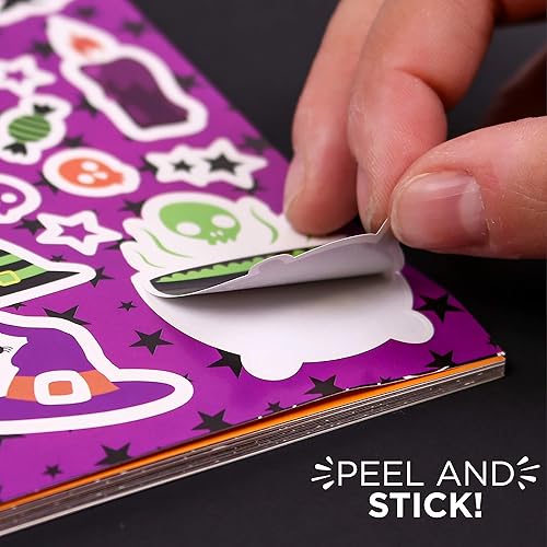 Miniatura 5 de Horizon Group USA Paquete de calcomanías y tatuajes de Halloween, incluye más de 450 calcomanías, más de 15 tatuajes temporales y más, ideal para