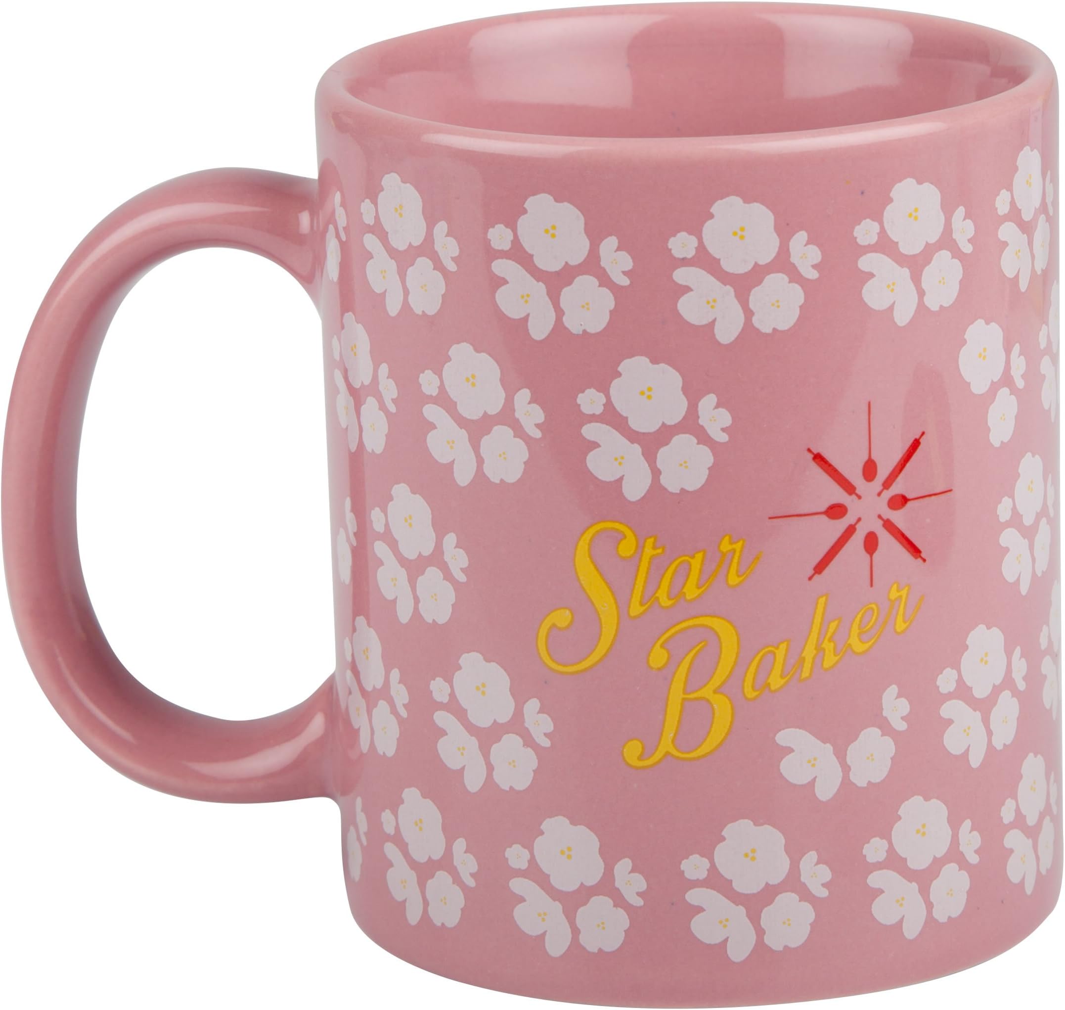 Great British Bake Off 88200406C Star Baker GBBO Printed Gift Mug, Pink